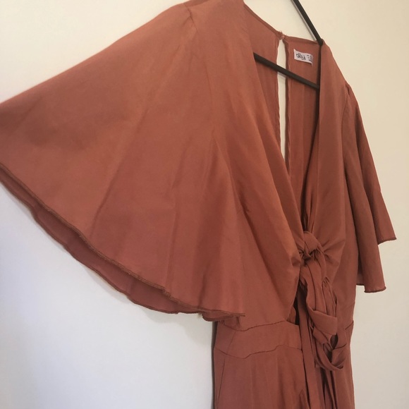 Ally brown short playsuit / romper size 8 - Picture 2 of 11